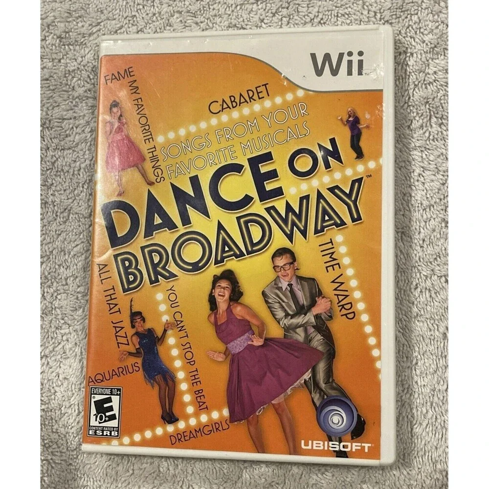 Dance on Broadway (Nintendo Wii, 2010) TESTED CASE & DISC ONLY Video Game